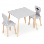 Detský set nábytku stôl + 2 stoličky koala ECOTOYS
