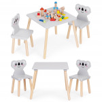 Detský set nábytku stôl + 2 stoličky koala ECOTOYS