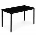 Jedálenský kuchynský stôl pre 4-5 osôb počítačový stôl 120x60 cm čierny ModernHome
