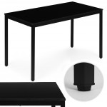 Jedálenský kuchynský stôl pre 4-5 osôb počítačový stôl 120x60 cm čierny ModernHome