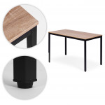 Jedálenský kuchynský stôl pre 4-5 osôb počítačový stôl 120x60 cm ModernHome