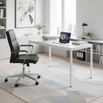 Jedálenský kuchynský stôl 120x60 cm - biely mramor ModernHome