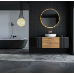 LED okrúhle zrkadlo 80 cm - 3 farby dotykový spínač ModernHome