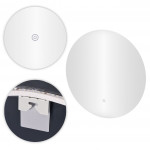 LED okrúhle zrkadlo 80 cm - 3 farby dotykový spínač ModernHome