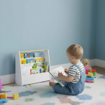 Malá detská knižnica, 3 police - biela ECOTOYS Malá detská knižnica, 3 police - biela ECOTOYS