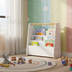 Malá detská knižnica, 3 police - biela ECOTOYS Malá detská knižnica, 3 police - biela ECOTOYS