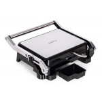 Elektrický kontaktný gril panini, vrúbkované platne 2000W KADEN