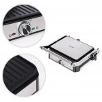 Elektrický kontaktný gril panini, vrúbkované platne 2000W KADEN