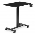 Mobilný písací stôl 70x48 cm - nastaviteľná výška 71,5-112 cm čierny ModernHome Mobilný písací stôl 70x48 cm - nastaviteľná výška 71,5-112 cm čierny ModernHome