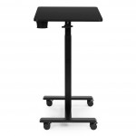 Mobilný písací stôl 70x48 cm - nastaviteľná výška 71,5-112 cm čierny ModernHome Mobilný písací stôl 70x48 cm - nastaviteľná výška 71,5-112 cm čierny ModernHome