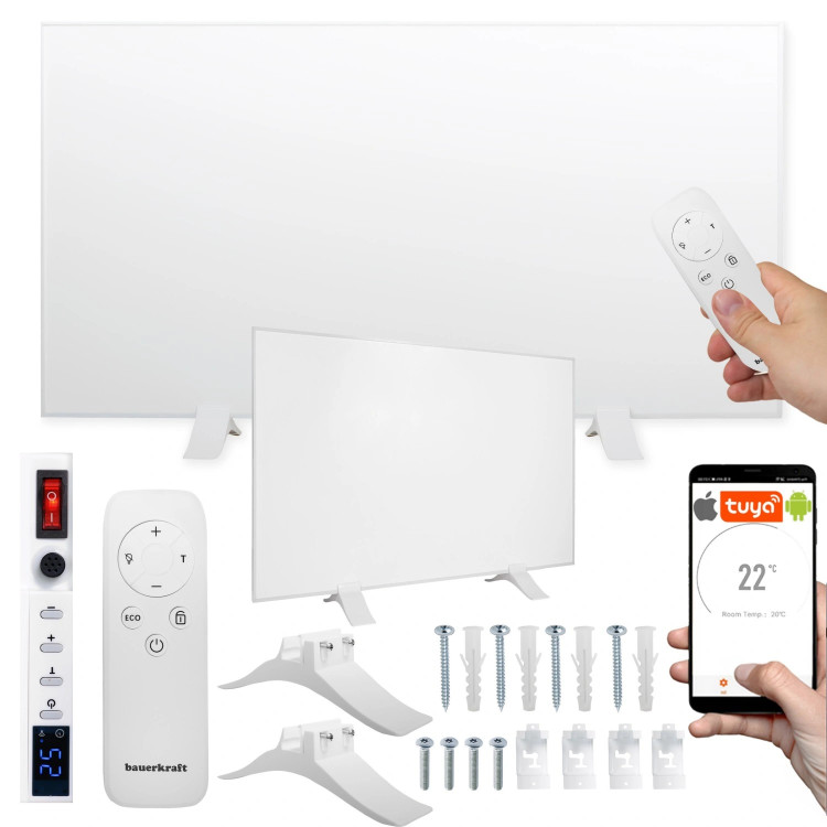 Infračervený vykurovací panel FIR 600W WIFI 60x100 cm