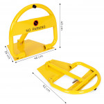 Skladacia parkovacia zábrana s kľúčom 40 cm