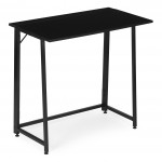 Skladací počítačový stôl 80x45 cm, čierny ModernHome