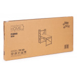 Pracovný stôl 120x60 cm s 3 policami hnedý ModernHome