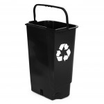 Odpadkový kôš 40 l dvojitý - čierny