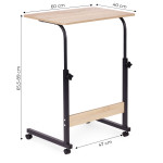 Mobilný stôl na notebook - svetlý dub ModernHome