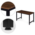 Písací stôl 120x60 cm tmavý orech ModernHome Písací stôl 120x60 cm tmavý orech ModernHome