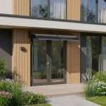 Strieška na dvere 200x100 cm kryt striešky z polykarbonátu dvojitý MultiGarden