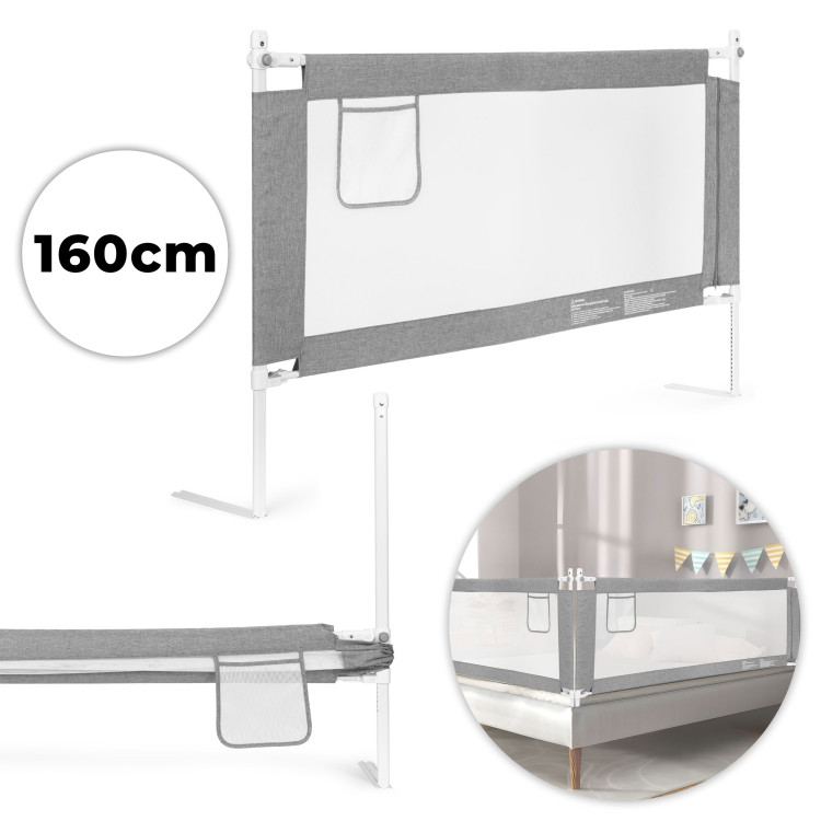 Zábrana na posteľ 160 cm detská poistka ECOTOYS Zábrana na posteľ 160 cm detská poistka ECOTOYS