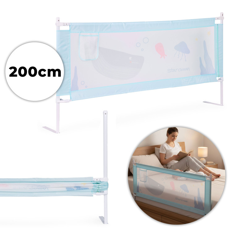 Bezpečnostná zábrana na posteľ 200 cm ECOTOYS Bezpečnostná zábrana na posteľ 200 cm ECOTOYS