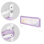Bezpečnostná zábrana na posteľ 200 cm, fialová ECOTOYS Bezpečnostná zábrana na posteľ 200 cm, fialová ECOTOYS