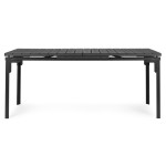 Skladací záhradný stôl 180-240 cm až pre 12 osôb HDPE oceľ sivá MultiGarden