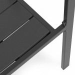 Sada 2 záhradných stoličiek - oceľ HDPE sivá MultiGarden