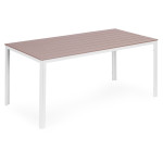 Záhradný stôl 6 miest 156x78 cm - béžová biela MultiGarden
