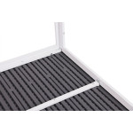 Záhradný stôl 6 miest 156x78 cm - sivý biely MultiGarden