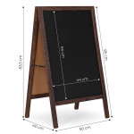 83x50 cm obojstranná tabuľa ModernHome stolička reklamný stojan 83x50 cm obojstranná tabuľa ModernHome stolička reklamný stojan