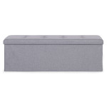 Prešívaný úložný box 111x38 cm - svetlo sivá ModernHome