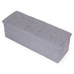 Prešívaný úložný box 111x38 cm - svetlo sivá ModernHome