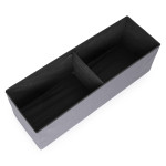 Prešívaný úložný box 111x38 cm - svetlo sivá ModernHome