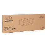 Prešívaný úložný box puf 111x38 cm - tmavosivá ModernHome