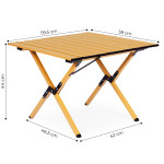 Turistický skladací stôl 60x60 cm - s taškou MultiGarden
