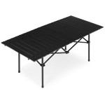 Skladací stôl 120x55 cm s taškou - čierny MultiGarden