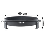Veľké liatinové záhradné ohnisko 60 cm