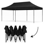 Automatický samoskladací stan 3x6 m - čierny MultiGarden