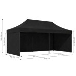 Automatický samoskladací stan 3x6 m - čierny MultiGarden