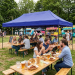 Automatický samorozkladací stan 3x6m - modrý MultiGarden