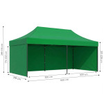 Automatický samorozkladací stan 3x6m - zelený MultiGarden