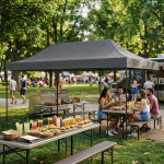 Automatický samoskladací stan 3x6m - sivý MultiGarden