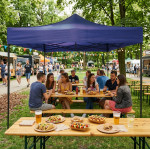 Automatický samoskladací stan 3x3m - modrý MultiGarden