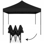 Záhradný samoskladací stan 3x3m - čierny MultiGarden