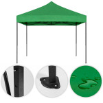 Záhradný samorozkladací stan s baldachýnom 3x3m - zelený MultiGarden