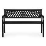 Záhradná lavička s ažurovým operadlom 120x50 cm MultiGarden