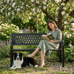 Záhradná lavička s ažurovým operadlom 120x50 cm MultiGarden