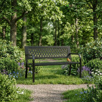 Záhradná lavička s ažurovým operadlom 120x50 cm MultiGarden