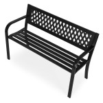 Záhradná lavička s ažurovým operadlom 120x50 cm MultiGarden