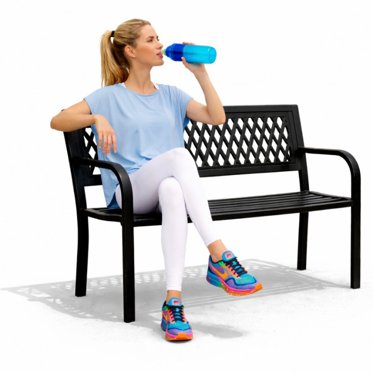 Záhradná lavička s ažurovým operadlom 120x50 cm MultiGarden